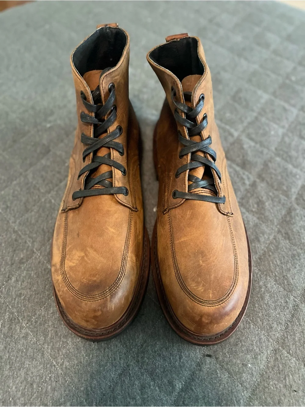 NWOT BROKEN HOMME Huckberry Sz 11 Brown Leather Davis Boots Orig$300 Made in USA